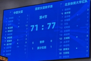 中国女篮热身赛不敌北体大男篮，吴梦婕发挥抢眼配图