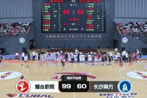 烟台职院39分大胜长沙南方职院夺第三 张严27分 郝岩27分配图